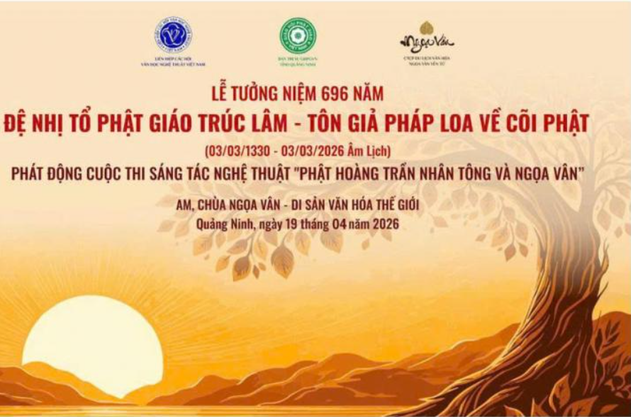 Thể lệ Cuộc thi sáng tác văn học nghệ thuật “Phật hoàng Trần Nhân Tông và Ngọa Vân”